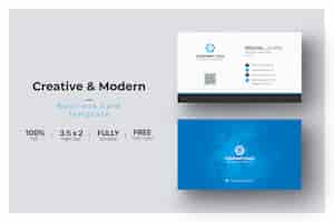 Free PSD blue elegant corporate card