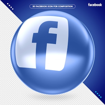 Blue Ellipse 3d Facebookロゴ プレミアムpsdファイル