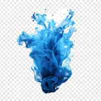 Free PSD blue fire isolated on transparent background