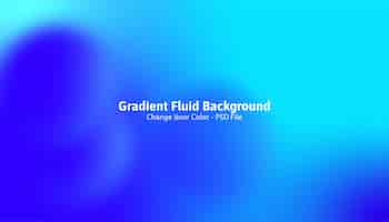 Free PSD blue gradient fluid background