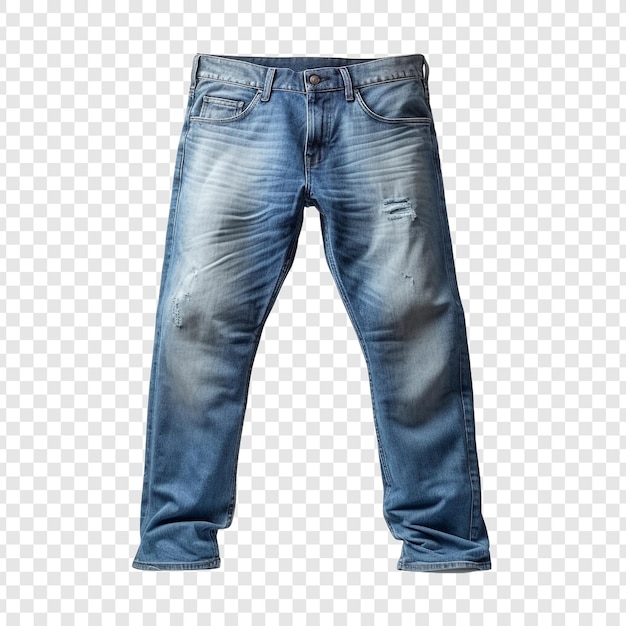 Free PSD blue jeans isolated on transparent background