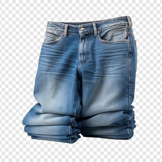 PSD gratuito jeans blu isolati su sfondo trasparente