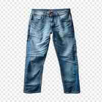 Free PSD blue jeans isolated on transparent background