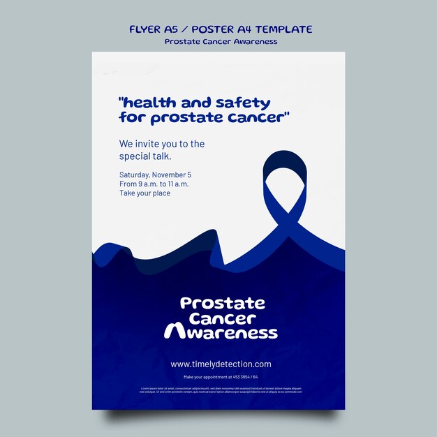 Blue november poster template