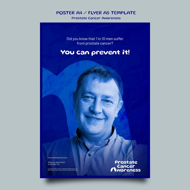 Blue november poster template