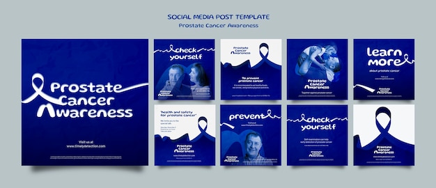 Blue November Social Media Posts Set – PSD Templates