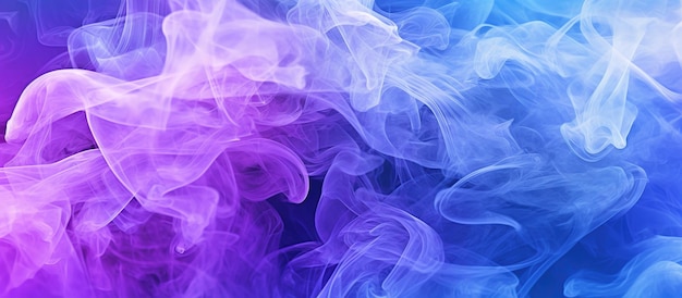 Blue and purple smoke background Generative AI