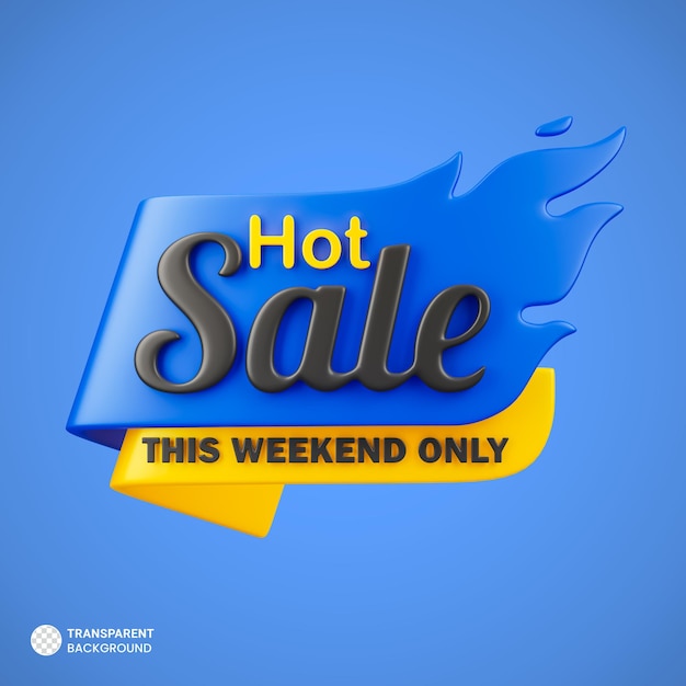 Blue and yellow hot sale social media banner 3d render