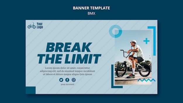 Free PSD bmx shop banner template