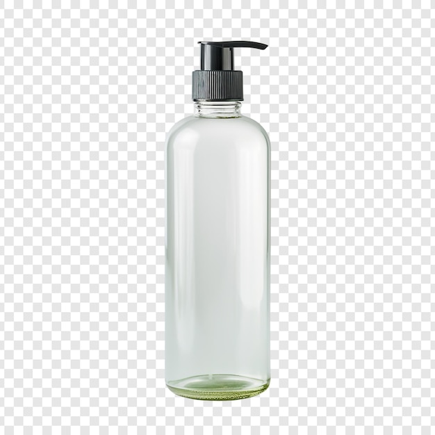 Бесплатный PSD Флакон для мытья тела, изолированный на прозрачном фоне