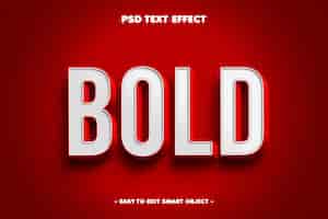 Free PSD bold text effect