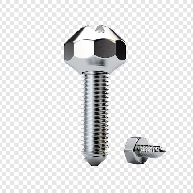 Free PSD bolt isolated on transparent background