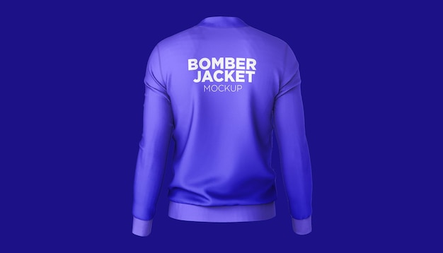 Bomber jacket back view mockup