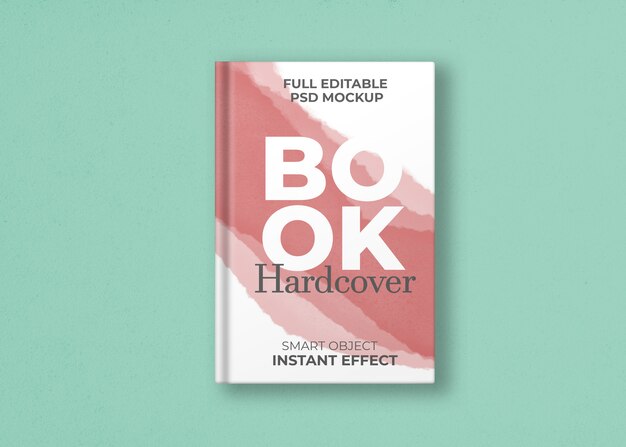 Book hardcover mockup