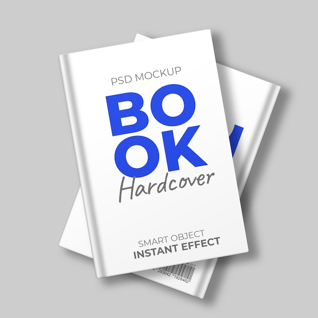 Book hardcover mockup