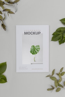 Book mockup with shadow overlay Premium Psd