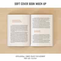 Free PSD book pages mock up design