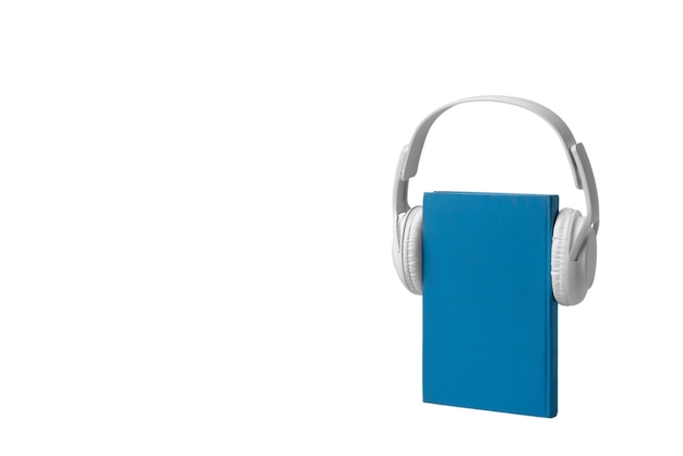 Free PSD books and headphones arrangement