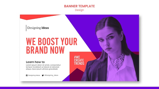 Boost brand banner template