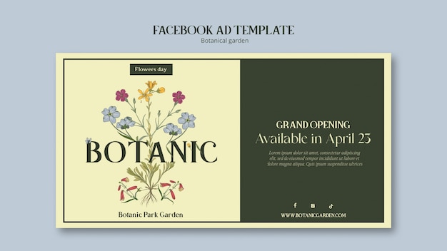 Botanical garden template design