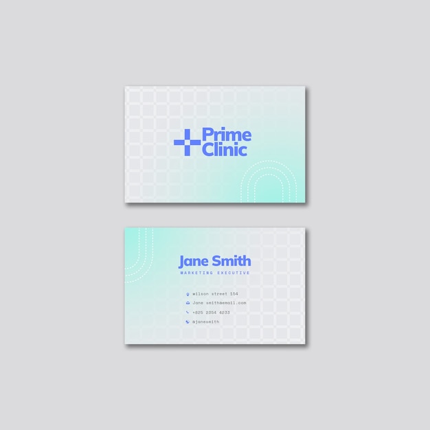 Free PSD botox filler clinic business card template