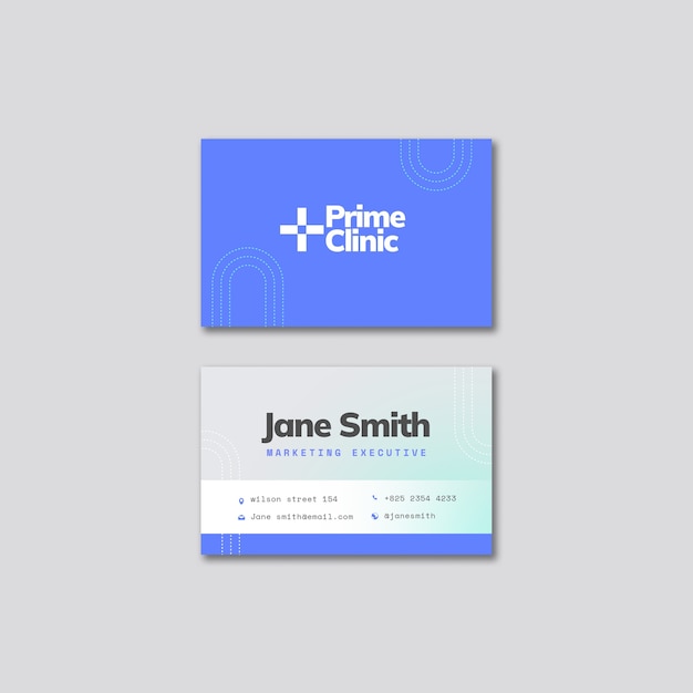 Botox filler clinic business card template