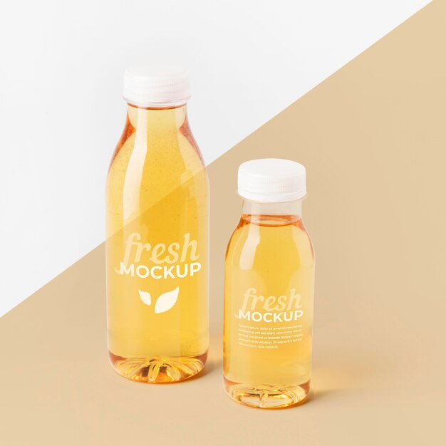 Download Premium Psd Bottle Of Fresh Fruit Smoothie Mock Up
