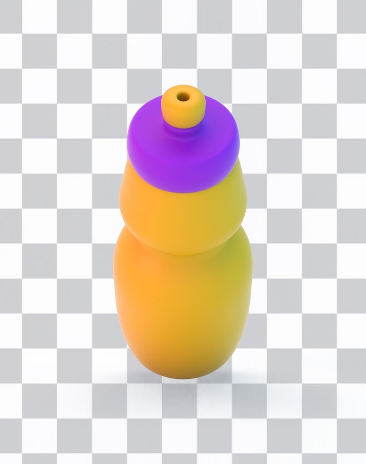 Free PSD bottle front side