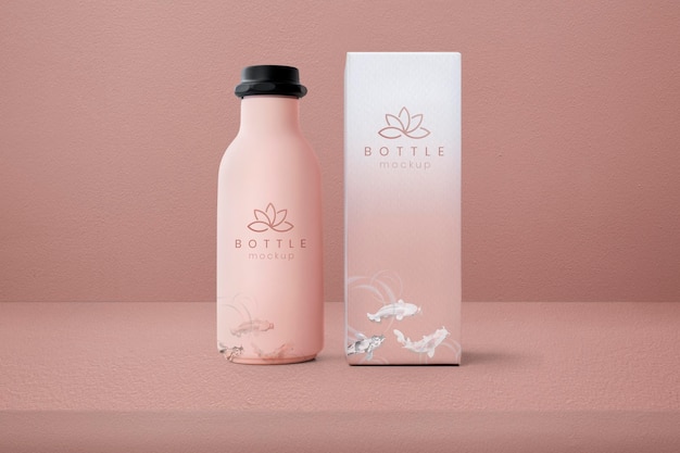 bottle product mockup psd beauty packaging