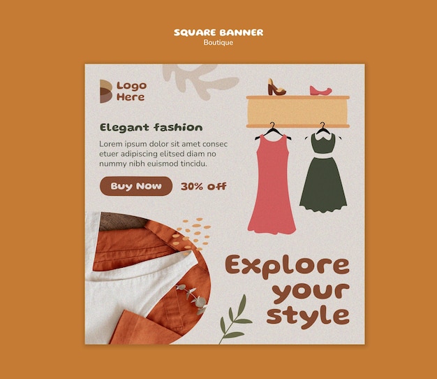 boutique template design