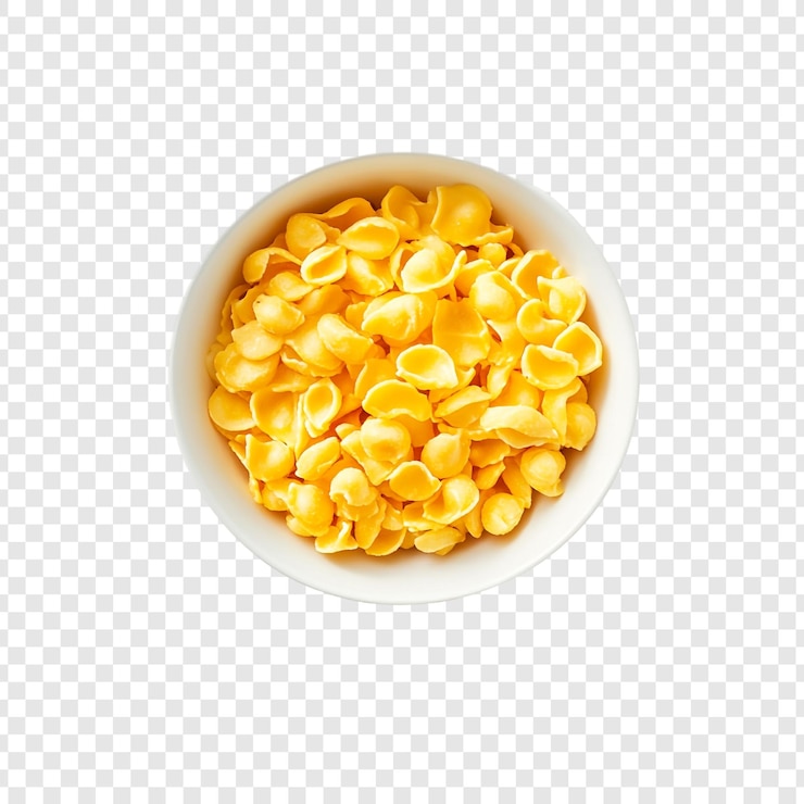 Free PSD a bowl of golden pasta shells delicious and ready to cook