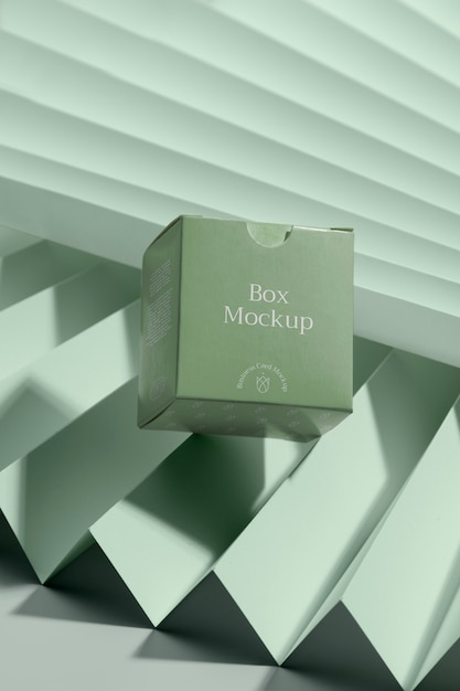 Box nd pedestal mockup design