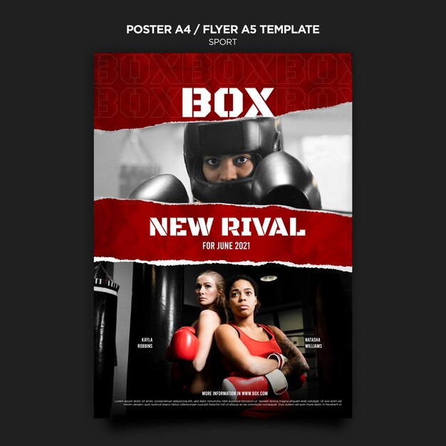 Box poster and flyer template