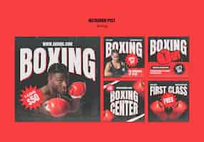 Free PSD boxing club template