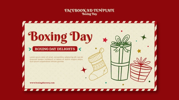 Boxing day sales template design