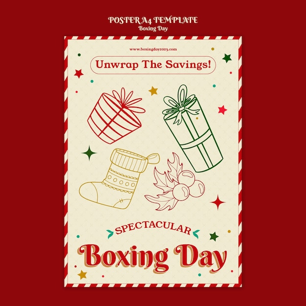 Boxing day sales template design