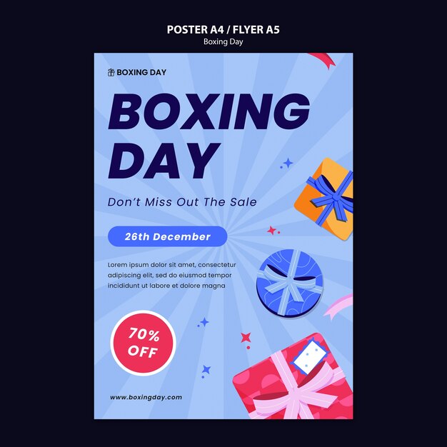 Boxing day template design