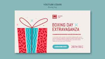 Free PSD boxing day  youtube cover template