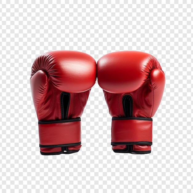 Boxing gloves isolated on transparent background