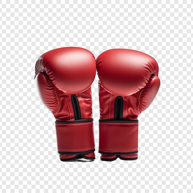 Free PSD boxing gloves isolated on transparent background