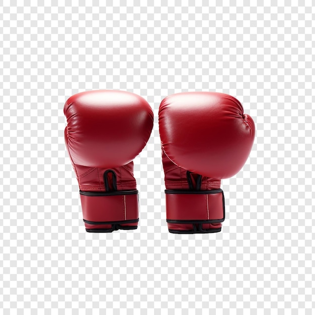 Free PSD boxing gloves isolated on transparent background