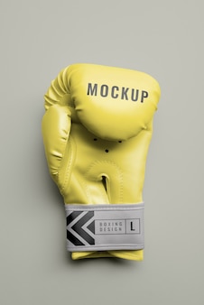 Boxing gloves mockup design