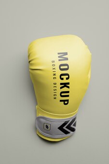 Boxing gloves mockup design