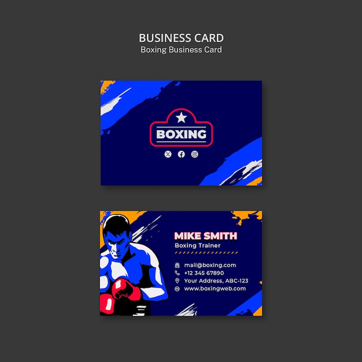 Free PSD boxing template design