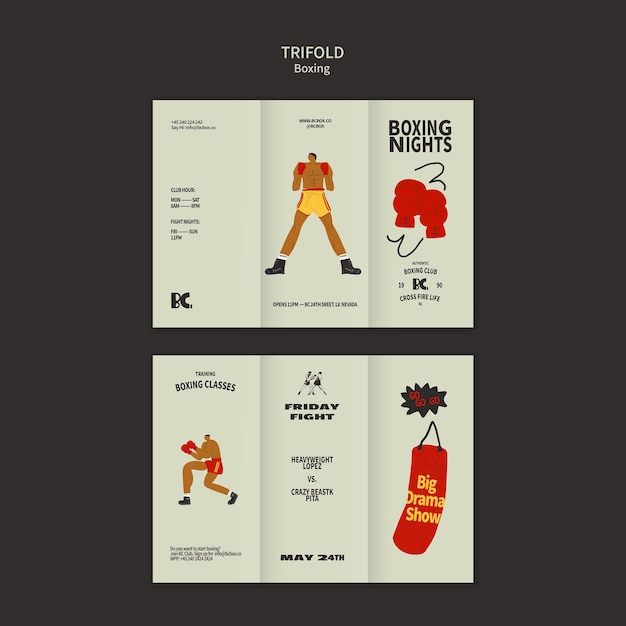 Boxing template design