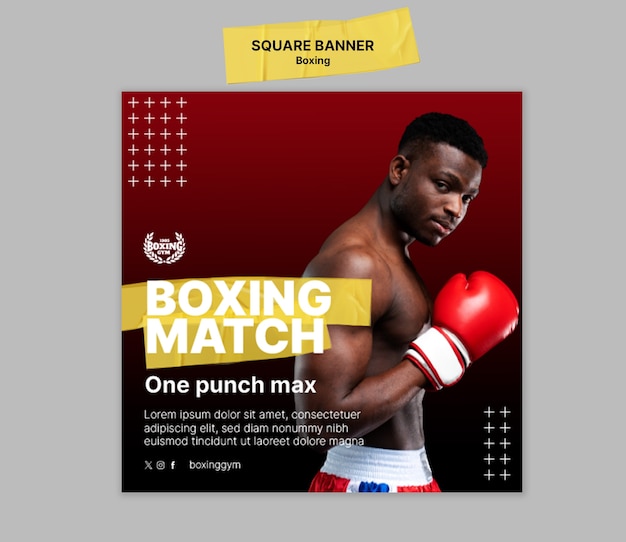 Boxing template design