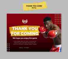 Free PSD boxing template design