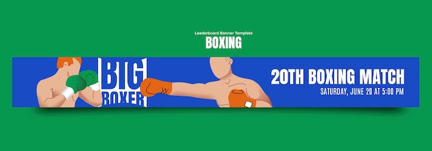 Free PSD boxing  template design