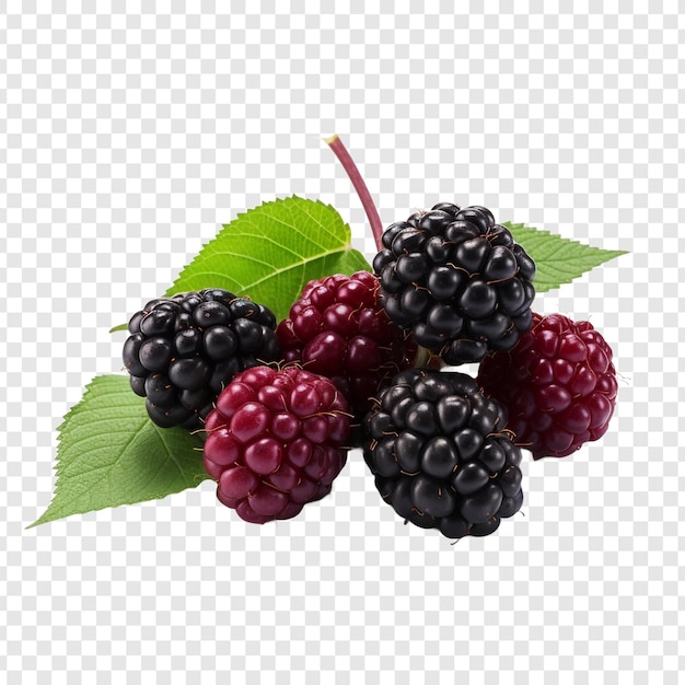 Free PSD boysenberry isolated on transparent background