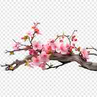 Free PSD branching spring centerpiece isolated on transparent background